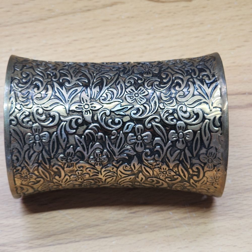 Chunky Floral Cuff Bracelet